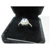 Image 2 : 13 - NEW Platinum Plated 1.0ct Halo Ring