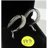 Image 1 : 14 - NEW Platinum Plated Hoop Earrings