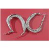 Image 4 : 14 - NEW Platinum Plated Hoop Earrings