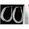 Image 7 : 14 - NEW Platinum Plated Hoop Earrings