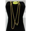 Image 1 : 15 - NEW 14K Gold Plated Rope Necklace
