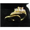 Image 2 : 17 - NEW 14K Gold Plated 1.0tcw Ring Set