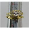 Image 3 : 17 - NEW 14K Gold Plated 1.0tcw Ring Set