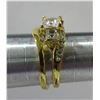 Image 4 : 17 - NEW 14K Gold Plated 1.0tcw Ring Set