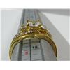 Image 5 : 17 - NEW 14K Gold Plated 1.0tcw Ring Set
