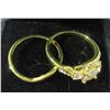 Image 6 : 17 - NEW 14K Gold Plated 1.0tcw Ring Set
