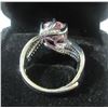 Image 8 : 19 - NEW Platinum Plated 5.0ct Pink Simulated Diamond (CZ) Tri-Band Ring - Resizeable