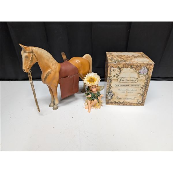 Collectable Boyds Bears and Friends "I'D Choose to be a Daisy" and Horse Figure