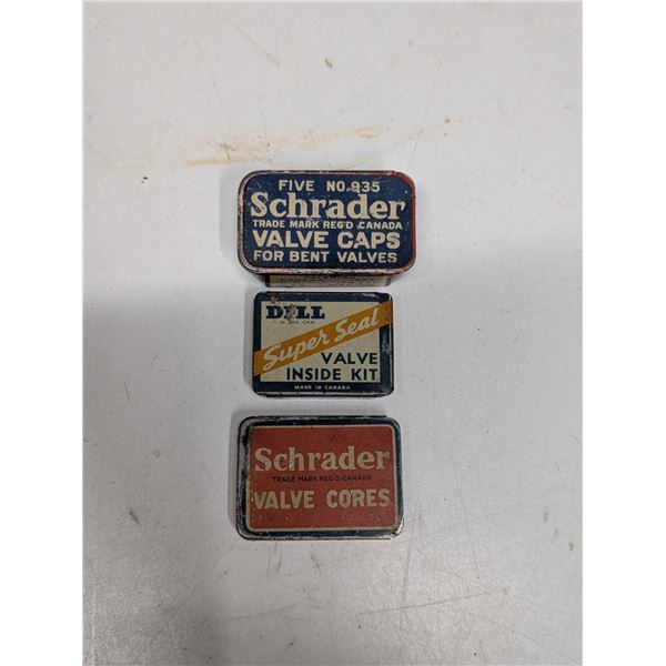 (3) Vintage Made in Canada Valve Kits (Miniature Cases)