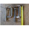 Image 2 : (2) Antique Fuller C-Clamps 4 Inch Made in Japan