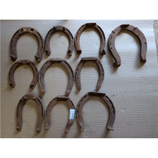 (10) !00 Yard Draft Horse Shoes