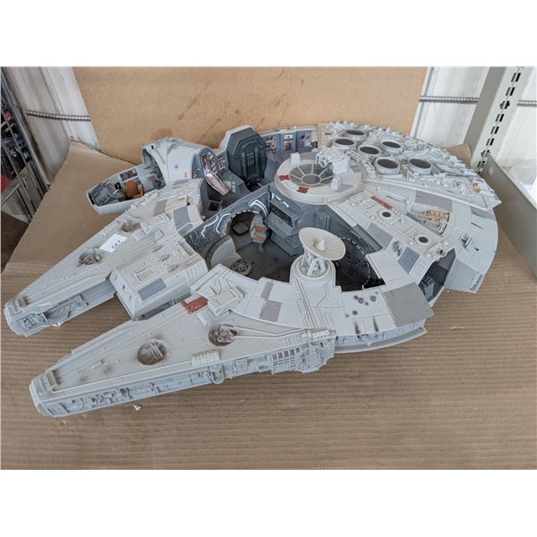 Large Vintage Millennium Falcon Star Wars Model 33x22"