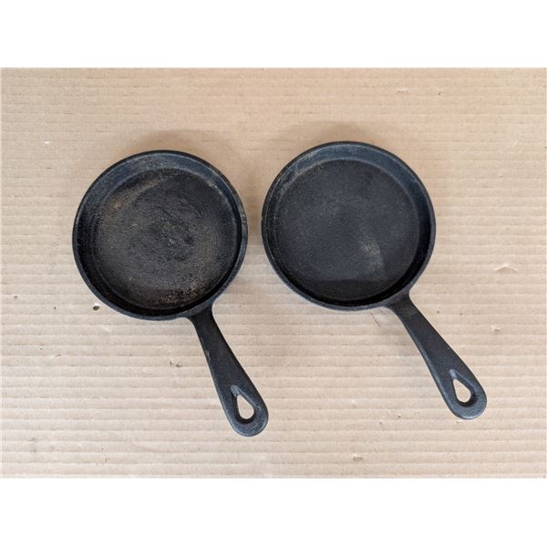 (2) 5" Cast Iron Pans