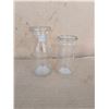 Image 1 : (2) Small Vintage Cream Glass Bottles