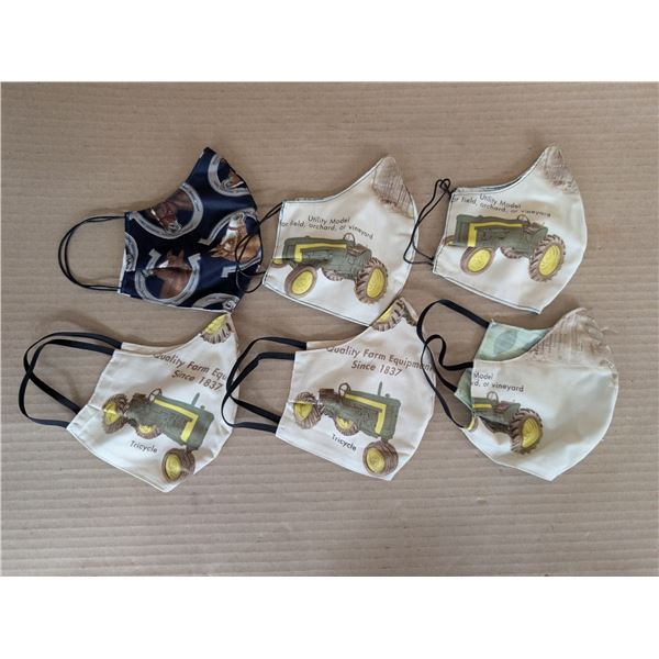 (5) Tractor and Horse Masks (Made Locally)