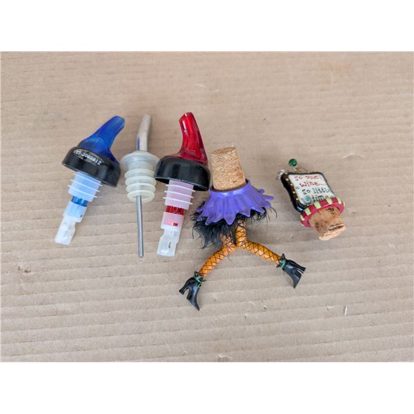 Vintage Bar Spouts Plus Corks
