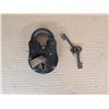 Image 1 : Antique 5" Heavy Lock Plus Skeleton and Keys