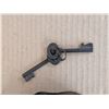 Image 2 : Antique 5" Heavy Lock Plus Skeleton and Keys