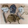 Image 1 : (3) Cold war ERA Gas Masks (1) Adult and (2) Children