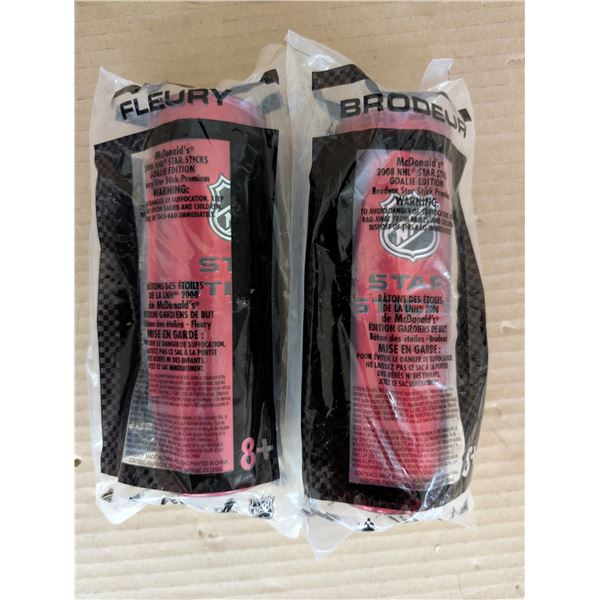 McDonalds Mini Sticks Unopened Brodeur and Fleury