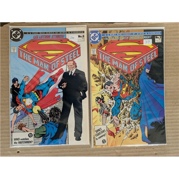 1986 Man of Steel Comic #3 and #4 MT/NMNT