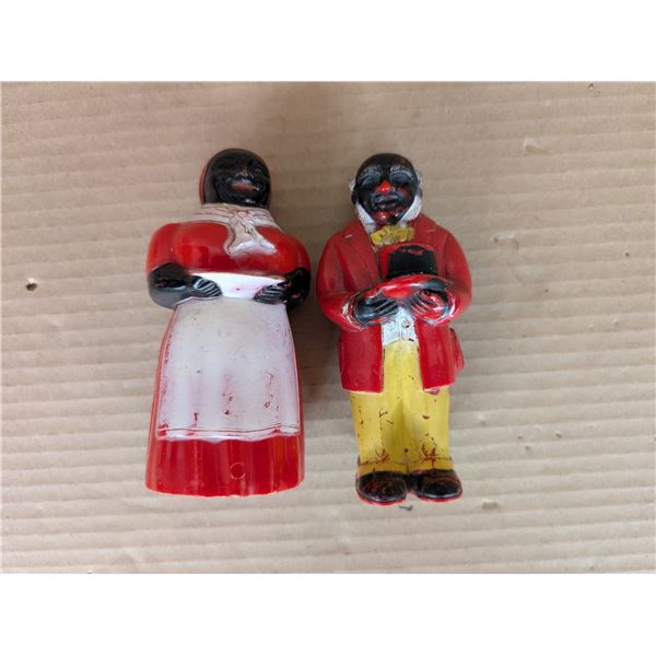 Vintage Slat and Pepper Shakers