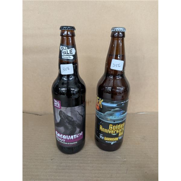 650m (1) Golden Anni. Ale (Star Trek) And Old Yale Sasquatch Stout (Do Not Drink)