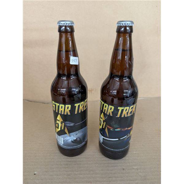 650ml (2) Golden Anni. Ale (Star Trek) Full Bottles (Do Not Drink)