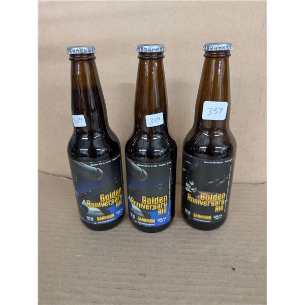 (3) 342ml 50 Anni. Star Trek  (Voyager) (2) Empty and (1) Full  (Do Not Drink)