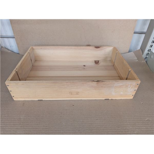 Vintage Wood (6) Bottle Case Box Chateau Margaux Grand Vin 4 Deepx13x19 1/2"