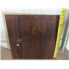 Image 2 : Very Old Farm Medicine Cabinet 19"x18 1/2"x6.5" Deep