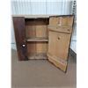 Image 3 : Very Old Farm Medicine Cabinet 19"x18 1/2"x6.5" Deep