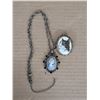 Image 1 : Old Bust Necklace  Plus Cat Brooch Porcelain