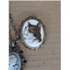 Image 3 : Old Bust Necklace  Plus Cat Brooch Porcelain