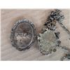 Image 5 : Old Bust Necklace  Plus Cat Brooch Porcelain