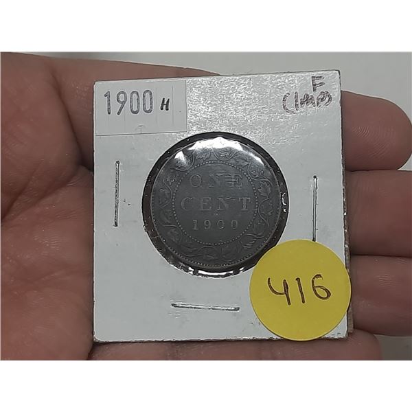 1900 H Canada Large One Cent.