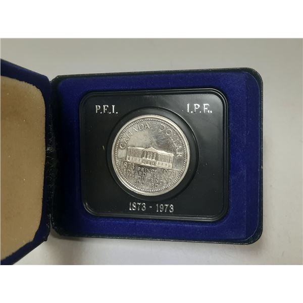 1973 Canadian Prince Edward Island Centennial Nickel Dollar Coin in its original Royal Canadian Mint