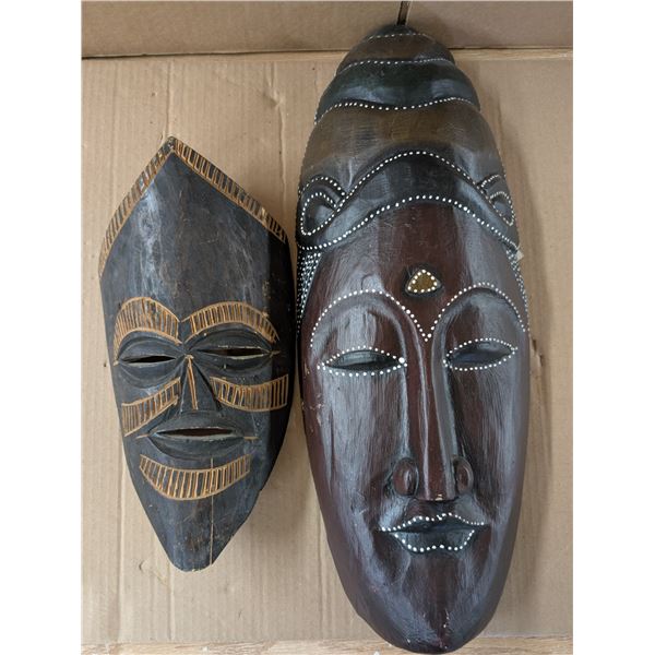 Old Tribal Design Mask Décor (1) Possible Vintage