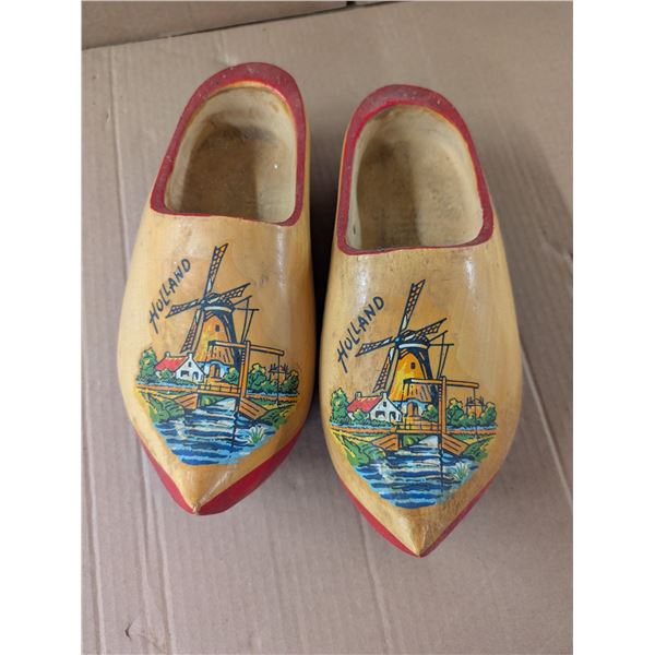 Vintage Wood Shoes Made in Holland 23cm 35/36