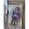 Image 2 : Lot of (7) Sealed Vintage Lipton Tea Premium "Famous Canadians" Figures