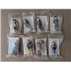 Image 1 : Lot of (8) Sealed Vintage Lipton Tea Premium "Famous Canadians" Figures