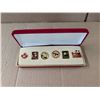 Image 1 : Vintage (6) Set Panada (China and Canada) Pin Set w/ Case