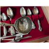 Image 3 : Vintage Wood Pull Out Box w/ Vintage Utensils Marked Rodgers Bros, Tundor, and etc.