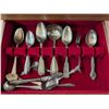 Image 7 : Vintage Wood Pull Out Box w/ Vintage Utensils Marked Rodgers Bros, Tundor, and etc.