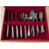Image 8 : Vintage Wood Pull Out Box w/ Vintage Utensils Marked Rodgers Bros, Tundor, and etc.