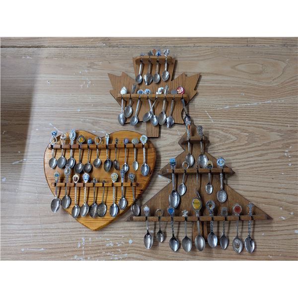 (3) Vintage Wall Plaque of Vintage Décor Spoons as Shown