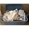 Image 1 : Storage Tub of Cloths, Sheets, Fabric, and etc. as Shown