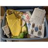 Image 4 : Storage Tub of Cloths, Sheets, Fabric, and etc. as Shown
