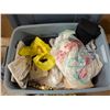 Image 5 : Storage Tub of Cloths, Sheets, Fabric, and etc. as Shown