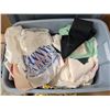 Image 6 : Storage Tub of Cloths, Sheets, Fabric, and etc. as Shown
